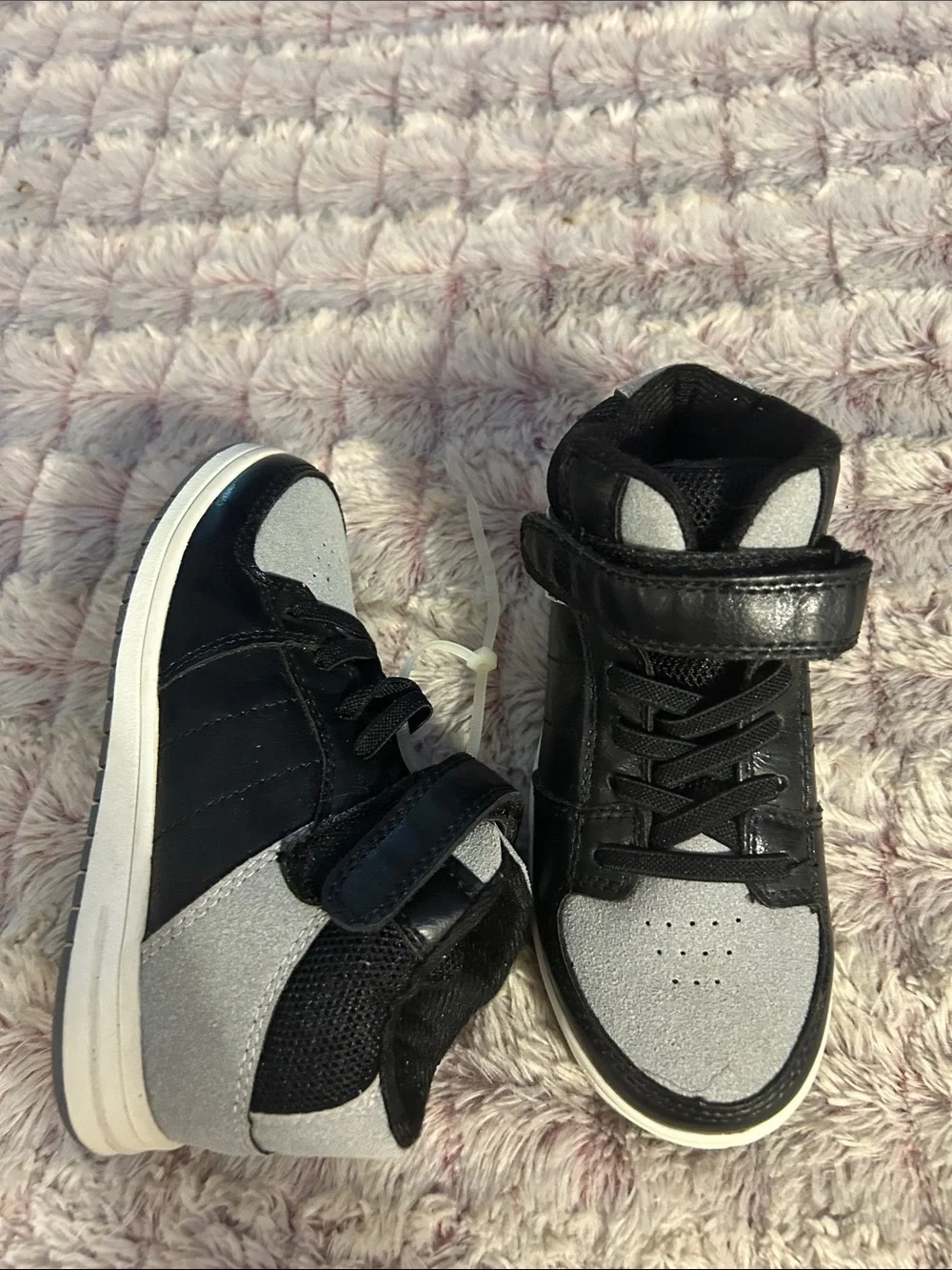 The Children's Place Black & Gray High-Top Sneakers size 11